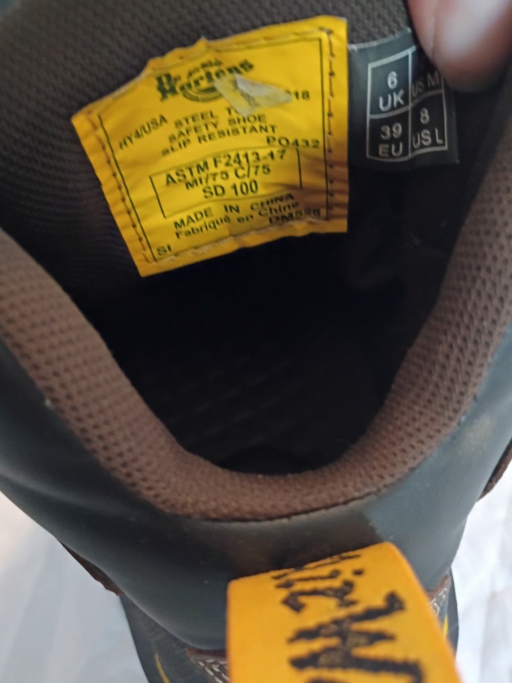 Dr. Martens Rawston Steel Toe Work Boots Industrial Safety Boots Steel Toe 8 - Picture 5 of 7